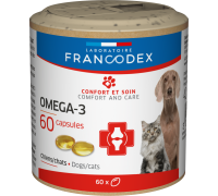 Капсулы Омега 3 LABORATOIRE FRANCODEX OMEGA 3 CAPSULES, для кошек и со..