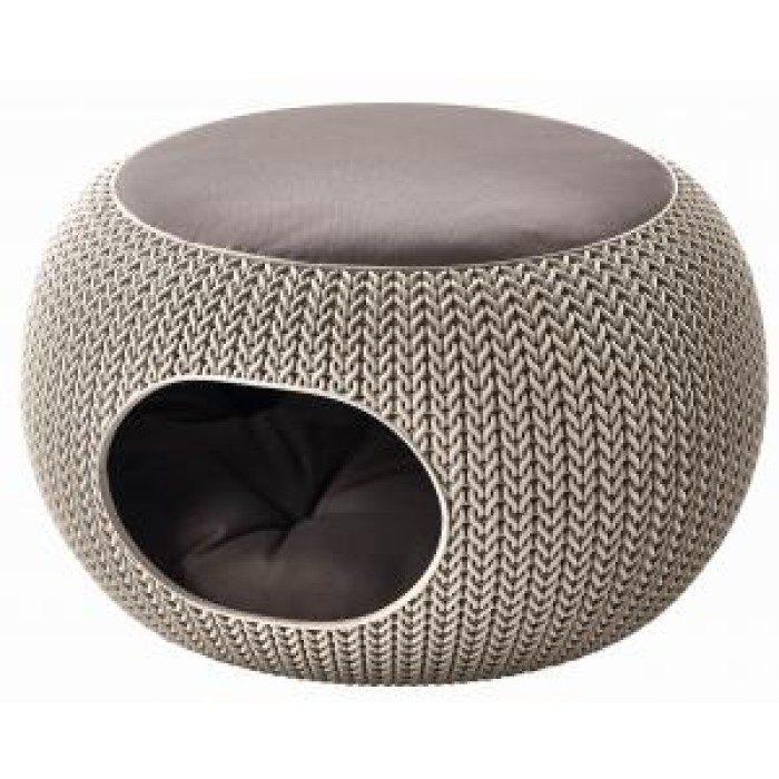 Лежак Curver Pet Life "KHIT", закрытый, 56,7*56,7*32,9 см