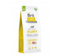 Сухой корм для щенков Brit Care Dog Sustainable Puppy| (курица и насек..