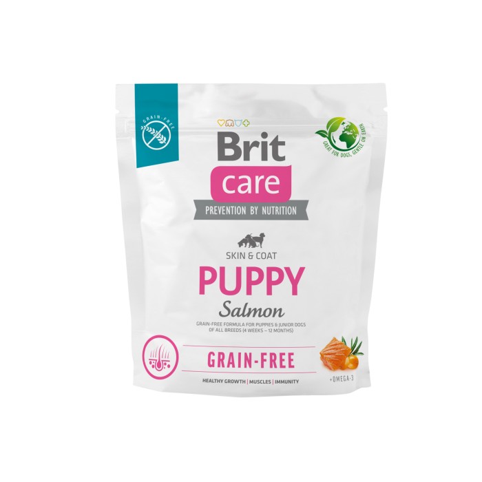 Корм для щенят Brit Care Dog Grain-free Puppy беззерновий з лососем, 1 кг