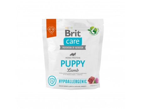 Сухой корм для щенков всех пород Brit Care Dog Hypoallergenic Puppy | (ягненок) 1 кг