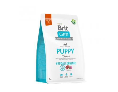 Сухий корм для цуценят всіх порід Brit Care Dog Hypoallergenic Puppy | (ягня) 3 кг
