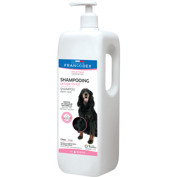 Шампунь LABORATOIRE FRANCODEX DARK COAT SHAMPOO DOG, для собак с черной шерстью, 1л