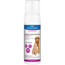 Пена против блох и вшей с диметиконом LABORATOIRE FRANCODEX RINSE-FREE DIMETHICONE FOAM, для кошек и собак, 150 мл