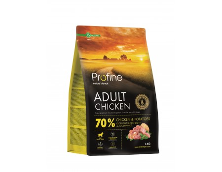 Сухий корм Profine Adult Chicken для дорослих собак всіх порід, з куркою та картоплею, 3 кг