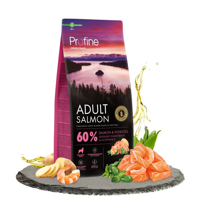 Сухий корм Profine Adult Salmon для дорослих собак усіх порід, з лососем та картоплею, 12 кг