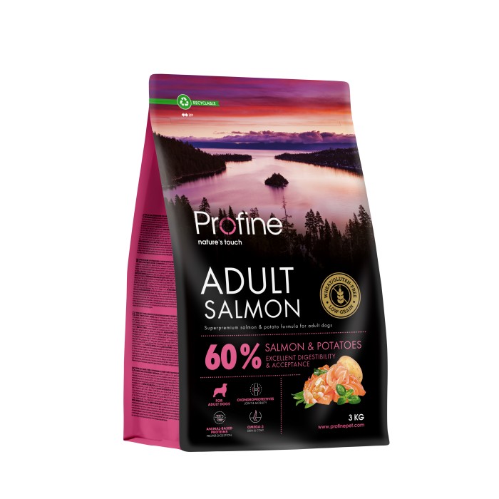 Сухой корм Profine Adult Salmon для взрослых собак всех пород, с лососем и картофелем, 3 кг