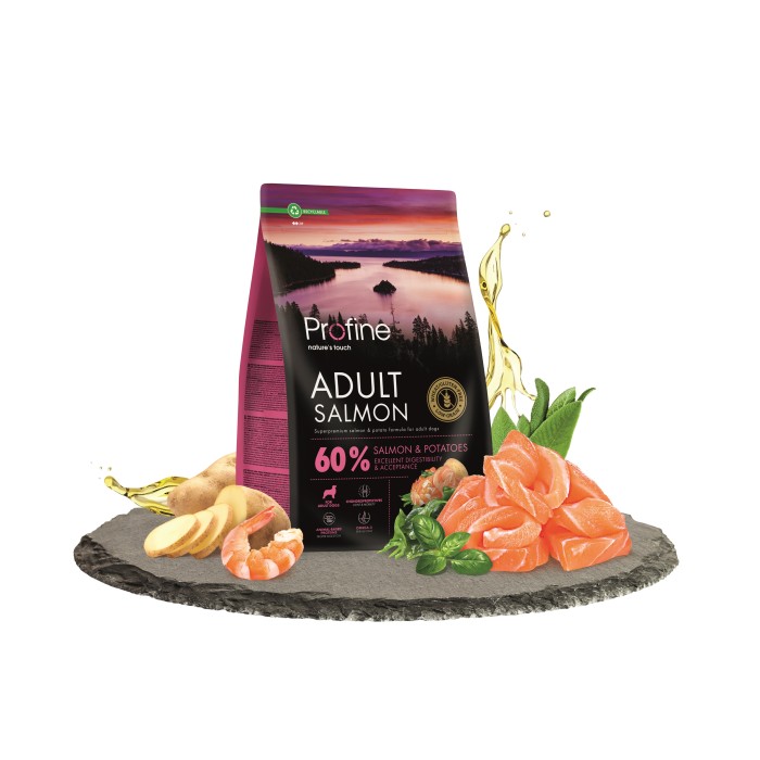 Сухой корм Profine Adult Salmon для взрослых собак всех пород, с лососем и картофелем, 3 кг