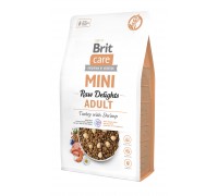 Корм сухой для собак малых пород Brit Care Mini Raw Delights Turkey wi..