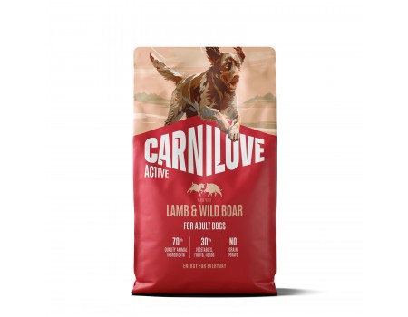 Корм сухий Carnilove Active Lamb & Wild Boar для собак ягня і дикий кабан 4 кг