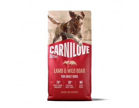 Корм сухий Carnilove Active Lamb & Wild Boar для собак ягня і дикий кабан 12 кг