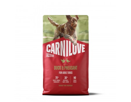 Корм сухий Carnilove Active Duck & Pheasant для cобак качка і фазан 4 кг