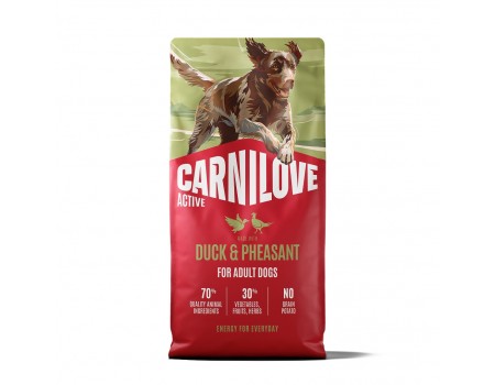 Корм сухий Carnilove Active Duck & Pheasant для cобак качка і фазан 12 кг