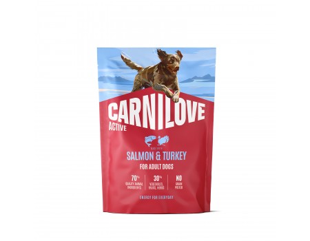 Корм сухий Carnilove Active Salmon & Turkey для cобак лосось та індичка 1,5 кг