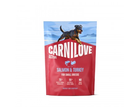 Корм сухий Carnilove Active Salmon & Turkey Small Breed для cобак малих порід лосось та індичка 1,5  кг