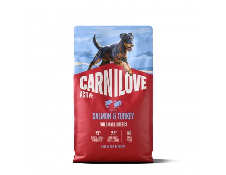 Корм сухий Carnilove Active Salmon & Turkey Small Breed для cобак малих порід лосось та індичка 4 кг