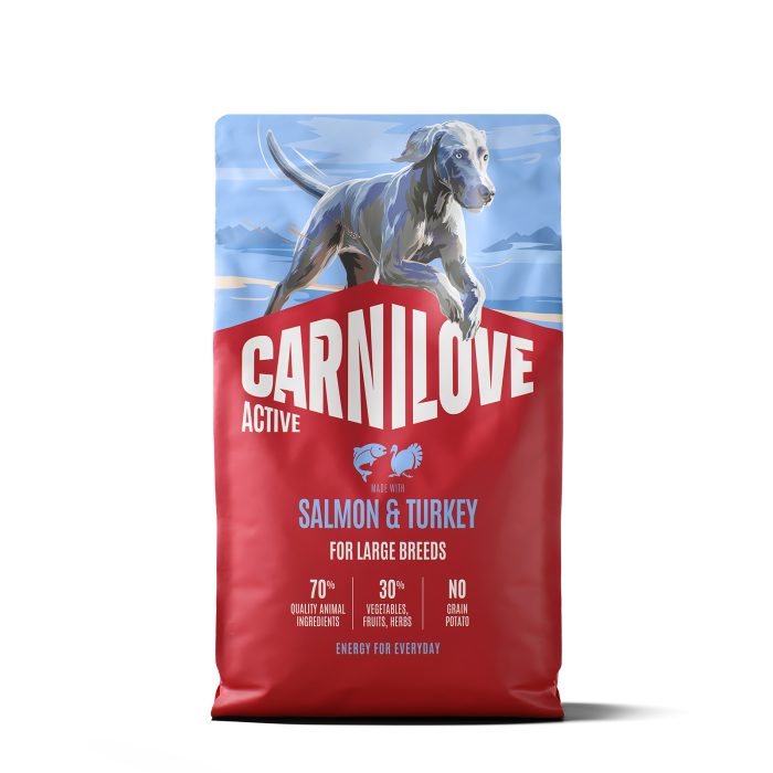 Корм сухий Carnilove Active Salmon & Turkey Large Breed для собак великих порід лосось та індичка 4 кг