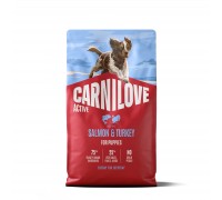 Корм сухий Carnilove Active Salmon & Turkey Puppy для цуценят лосось т..