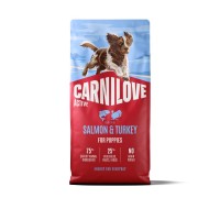 Сухой корм Carnilove Active Salmon & Turkey Puppy, для щенков, лосось ..