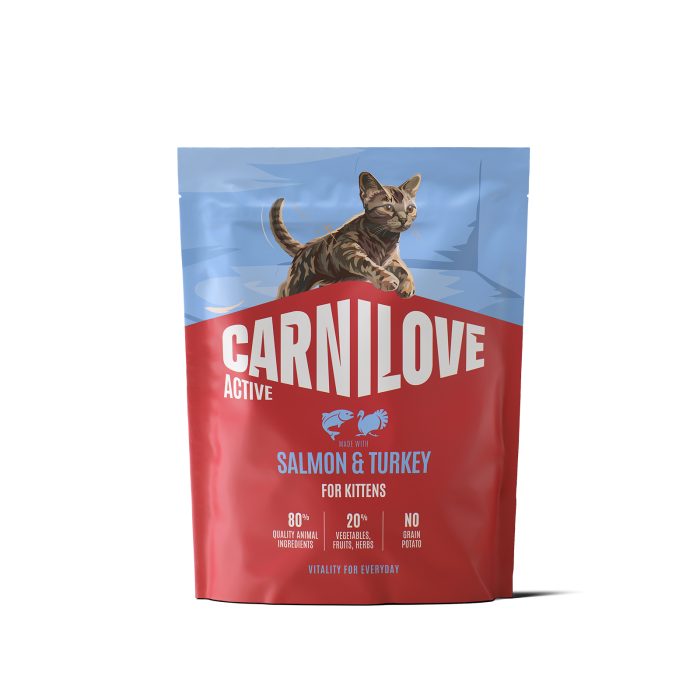 Корм сухий Carnilove Active Salmon & Turkey Kitten для кошенят лосось та індичка 400 г