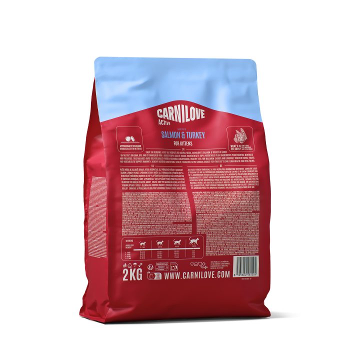 Корм сухий Carnilove Active Salmon & Turkey Kitten для кошенят лосось та індичка 2 кг