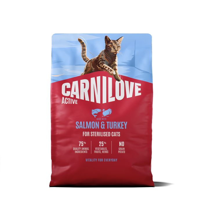 Корм сухий Carnilove Active Salmon & Turkey Sterilised для стерилізованих котів лосось та індичка 2 кг