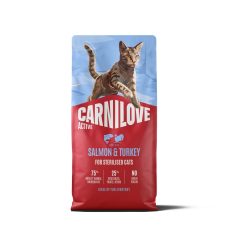 Корм сухой Carnilove Active Salmon & Turkey Sterilised для стерилизованных кошек лосось и индейка 6 кг