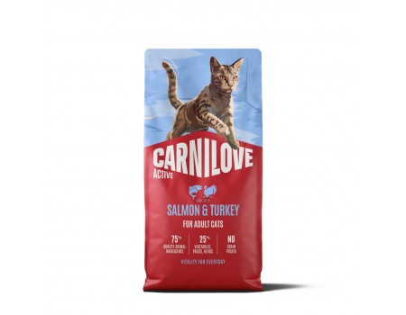 Корм сухий Carnilove Active Salmon & Turkey для котів лосось та індичка 6 кг