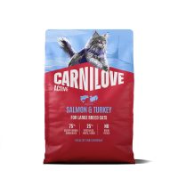 Корм сухой Carnilove Active Salmon & Turkey Large Breed для кошек крупных пород лосось и индейка 2 кг