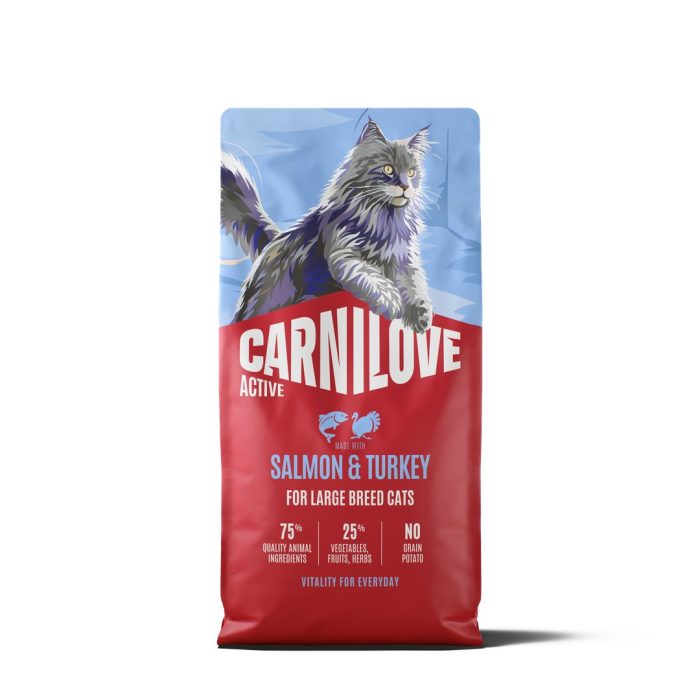 Корм сухий Carnilove Active Salmon & Turkey Large Breed для котів великих порід лосось та індичка 6 