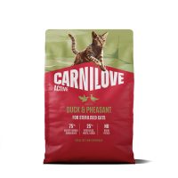 Корм сухой Carnilove Active Duck & Pheasant Sterilised для стерилизованных кошек, утка и фазан, 2 кг
