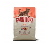 Корм сухий Carnilove True Fresh Beef Sterilised для стерилізованих кот..