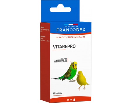 Пищевая добавка для птиц LABORATOIRE FRANCODEX VITAREPRO, для подготовки к репродуктивной деятельности, 15 мл