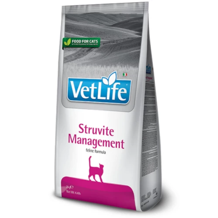 Сухий дієтичний корм Farmina Vet Life Management Struvite для кішок, лікування та профілактика сечокам'яної хвороби, (22516) 2 кг