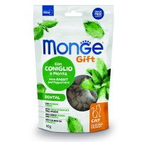 Ласощі Monge Gift Cat Dental кролик і перцева м'ята 60 г