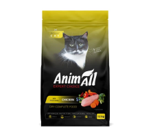 Полнорационный сухой корм Animall, для кошек, со свежей курицей, 12 кг..