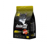 Полнорационный сухой корм Animall, для кошек, со свежей курицей, 0.4 к..