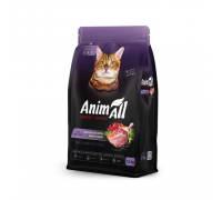 Полнорационный сухой корм Animall, для кошек, со свежей индейкой и утк..