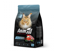 Полнорационный сухой корм Animall, для кошек, с лососем, белой рыбой и..