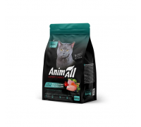 Сухой корм AnimAll для стерилизованных кошек, с курицей и свежей ягнят..