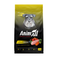 Полнорационный сухой корм Animall, для собак со свежей курицей, 12 кг