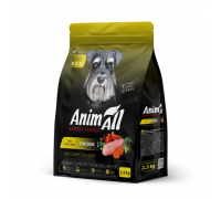 Полнорационный сухой корм Animall, для собак со свежей курицей, 2.5 кг..