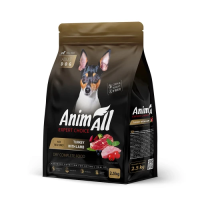 Полнорационный сухой корм Animall, для собак малых пород со свежей индейкой и ягненком, 2.5 кг
