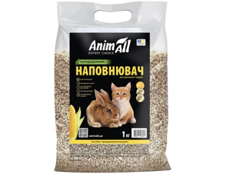 Animall Наповнювач кукурудзяний для гризунів, 1кг 