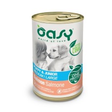 OASY OAP Puppy & Junior Medium/Large Влажный корм с лососем для щенков средних и крупных пород собак в возрасте до 18 месяцев 0,4 кг
