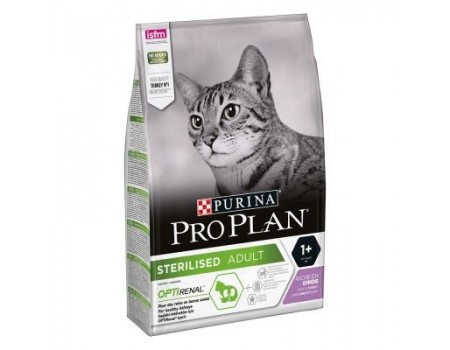 срок 13.03.2023г// PRO PLAN Sterilised для кастрированных котов, с индейкой, 10 кг