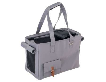 Сумка-переноска Ferplast CARRIER JETSET, сіра, 40 x 20 x h 30 см