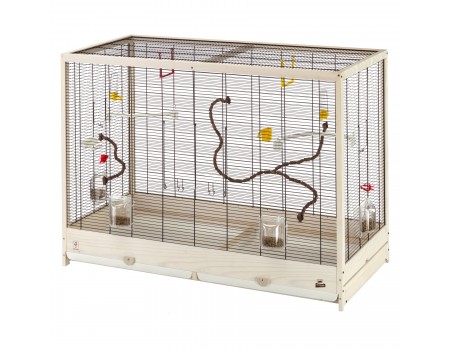 Деревяна клітка для птахів Ferplast GIULIETTA 8 NERA GABBIA, 113,5 x 53 x h 82 см