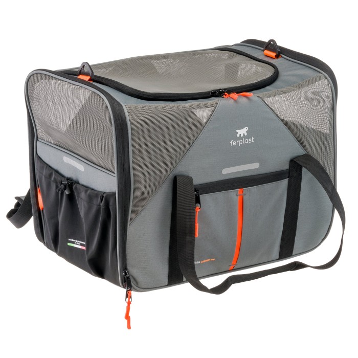 Сумка-переноска Ferplast VOYAGER CARRIER 450, серая, 50 x 33 x h 37 см