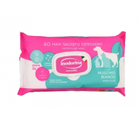 Серветки Inodorina Salvietta Refresh Muschio з ароматом мускусу, 40 шт..